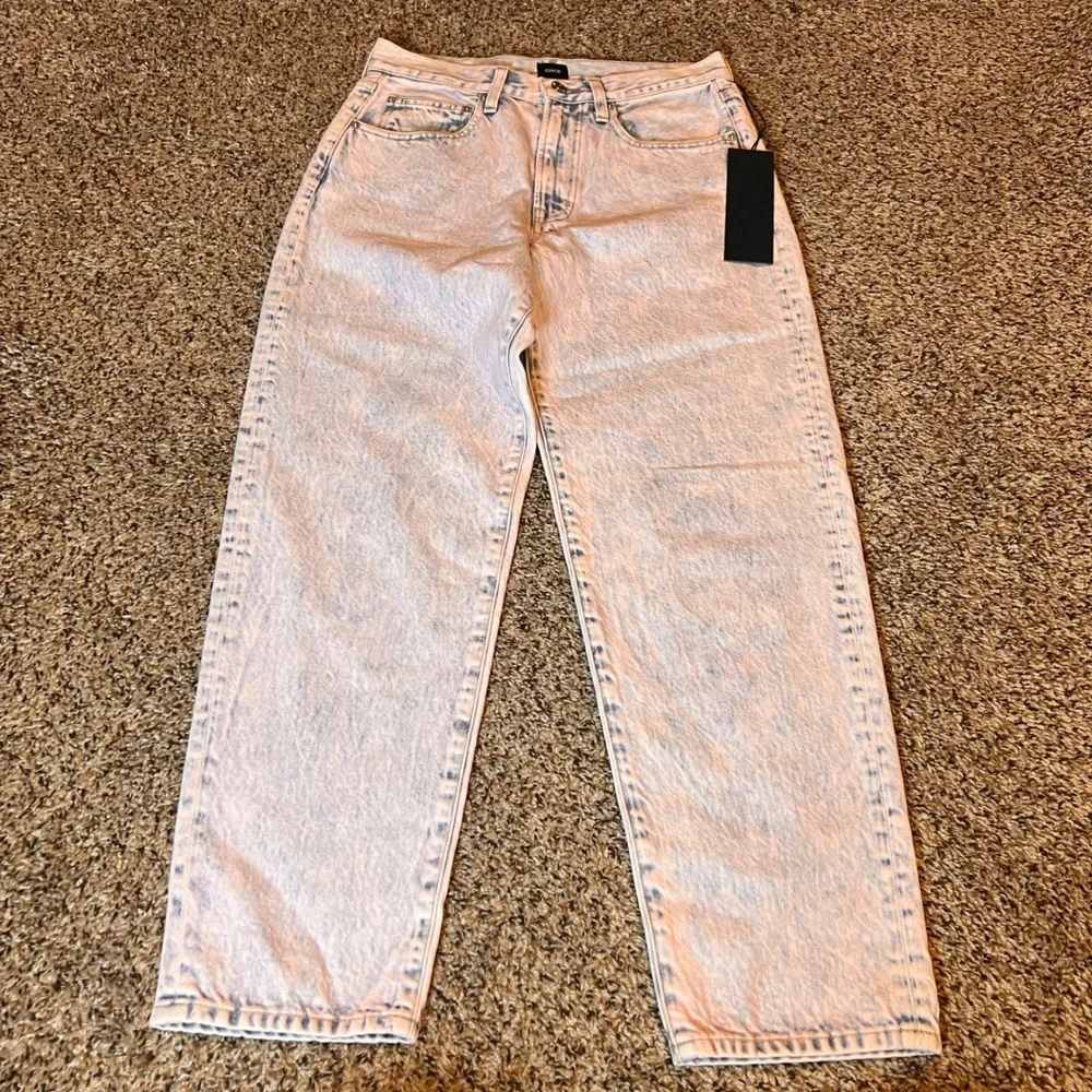 Edwin Wide Leg Jeans High Rise Acid Wash Denim Pants Relaxed Fit Size 26‎